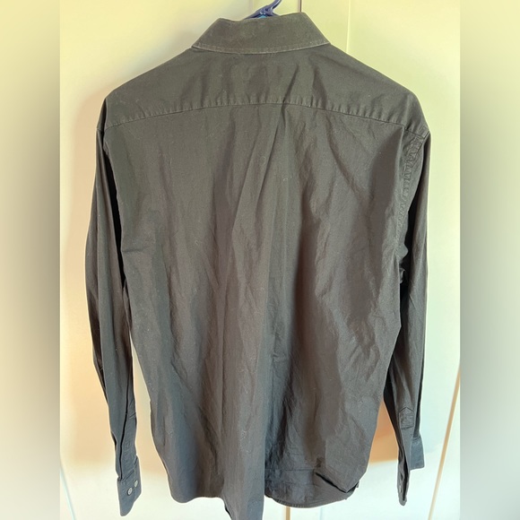 EXPRESS BLACK BUTTON DOWN MODERN FIT STRETCH SHIRT. NICE CONDITION. SIZE XL - Picture 2 of 3